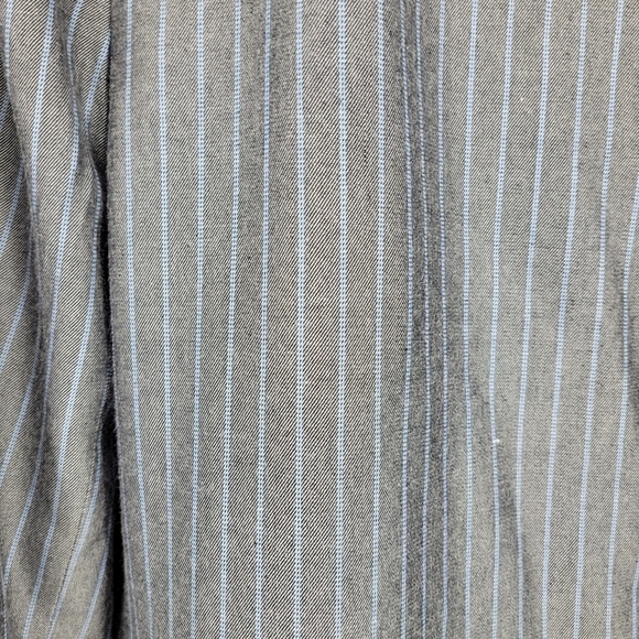 Saville Womens Blazer/Jacket Gray With Blue Stripes Size 24W - Picture 4 of 8